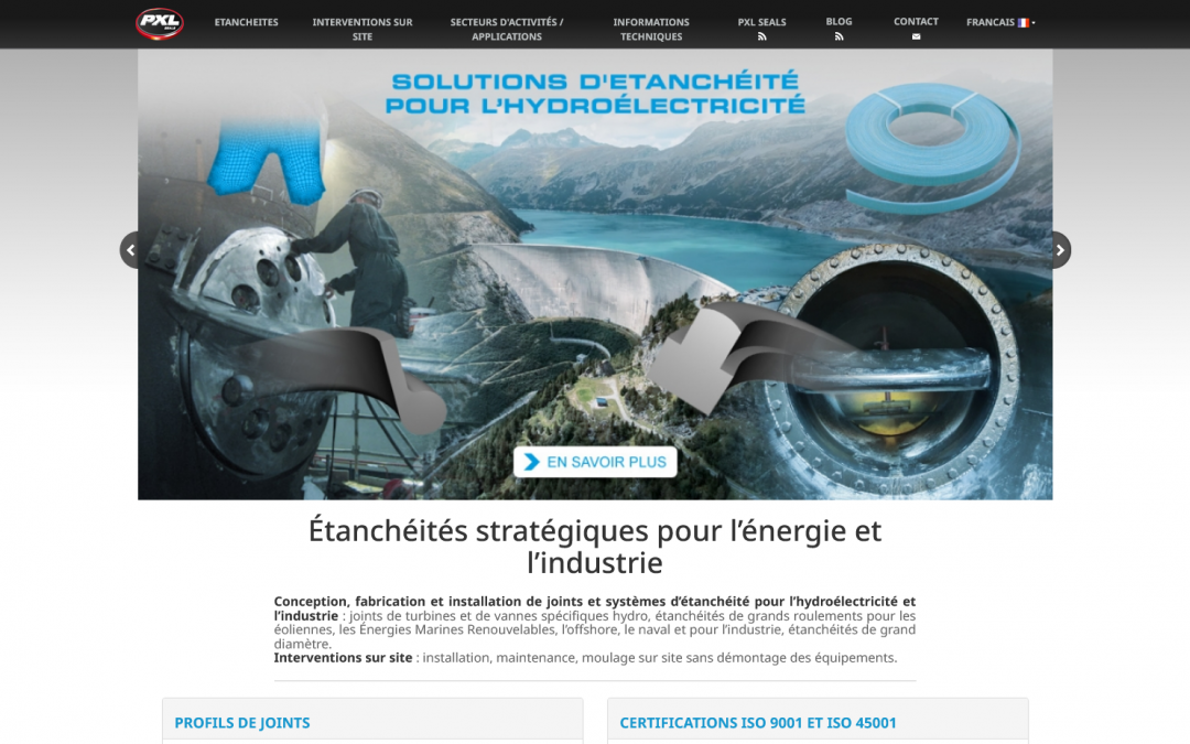Refonte PXL Seals – Joints et systèmes d&rsquo;étanchéité