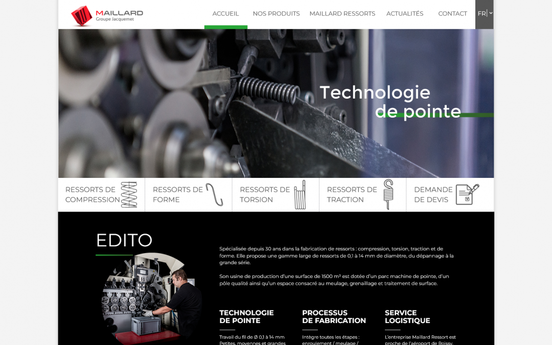 Ressorts Maillard – fabricant de ressorts techniques