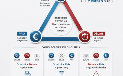 La règle des 3 : pourquoi vous ne pouvez pas avoir à la fois la qualité, le prix et la rapidité ?
