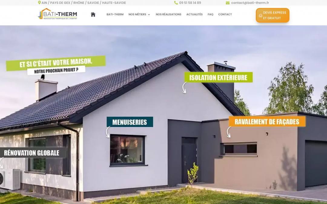 Refonte du site internet de Bati-Therm