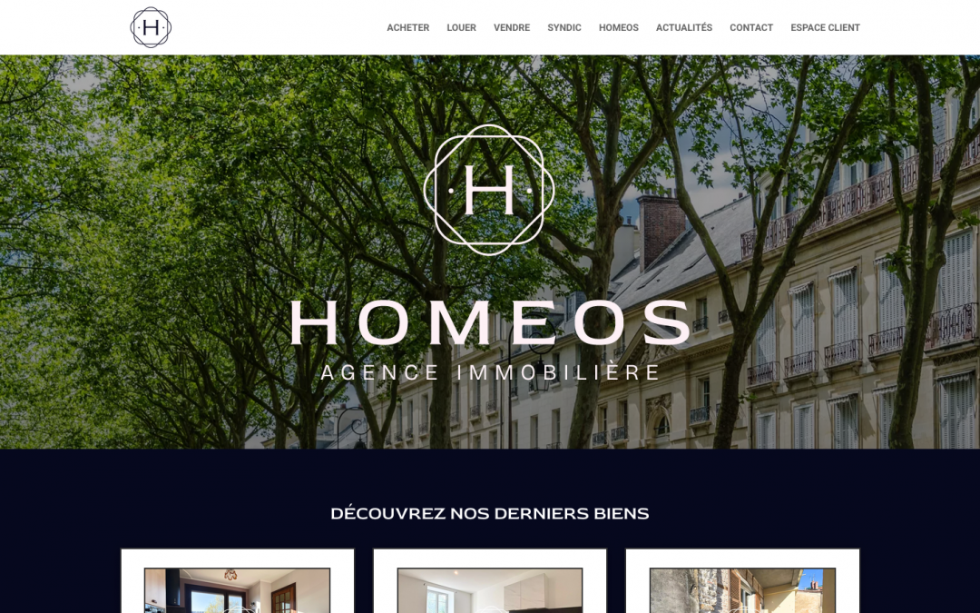 Comment créer un site internet performant pour une agence immobilière ? Retour sur notre collaboration avec Homeos Immobilier